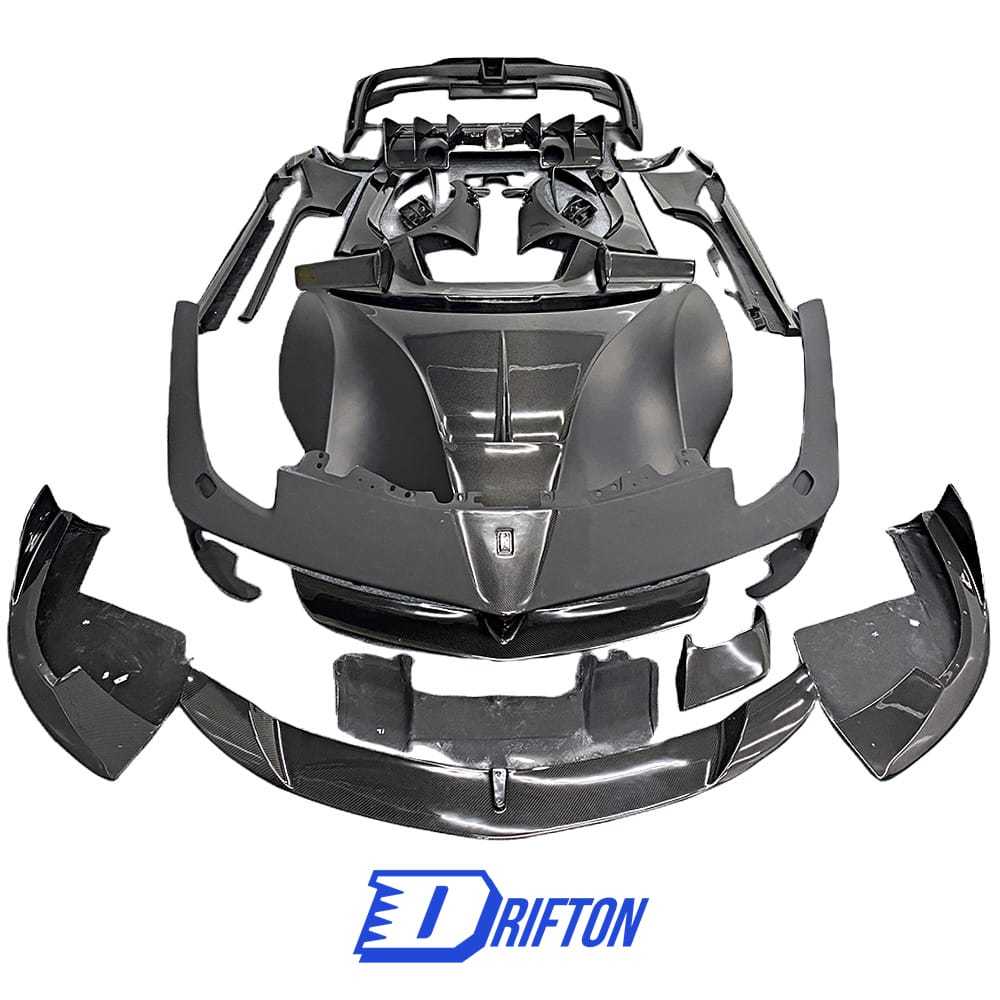 Mansory Style Dry Carbon Fiber With Portion Primer Body Kit For Ferrari 488 GTB / Spider 2015-2018