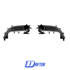 Capristo-Style Dry Carbon Fiber End Pipe Shells For Ferrari 488 GTB 2015-2018