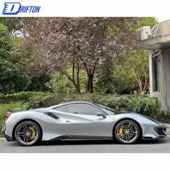 Pista-Style Dry Carbon Fiber With Portion Primer Car Body Kit For Ferrari 488 GTB 2015-2018