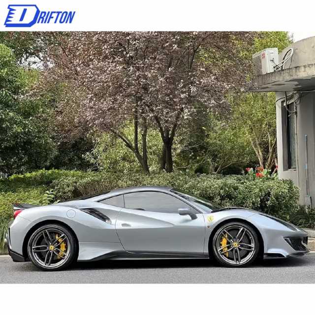 Pista-Style Dry Carbon Fiber With Portion Primer Car Body Kit For Ferrari 488 GTB 2015-2018