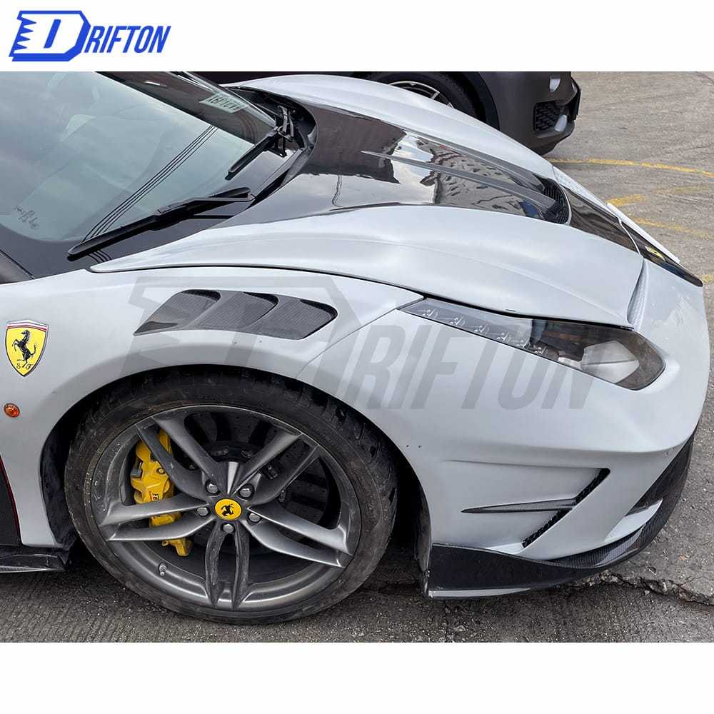 Mansory Style Half Carbon Fiber Hood For Ferrari 488 2015-2018