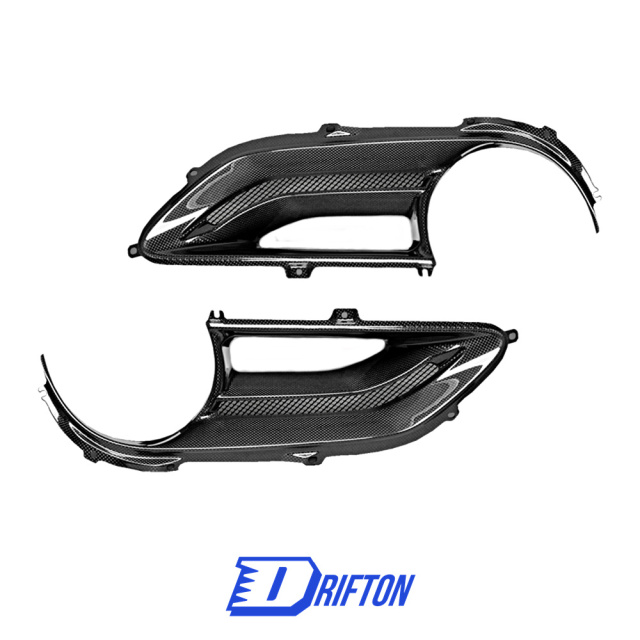 Capristo-Style Dry Carbon Fiber Tail Light Covers For Ferrari 488 GTB 2015-2018