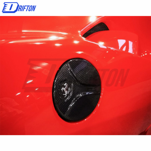 Capristo-Style Dry Carbon Fiber Gas Caps For Ferrari 488 GTB 2015-2018