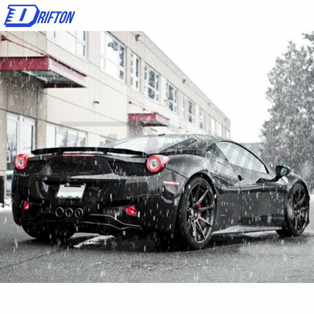 Novitec Rosso Style Carbon Fiber Rear Spoiler For Ferrari 458 Italy Speciale 2011-2016