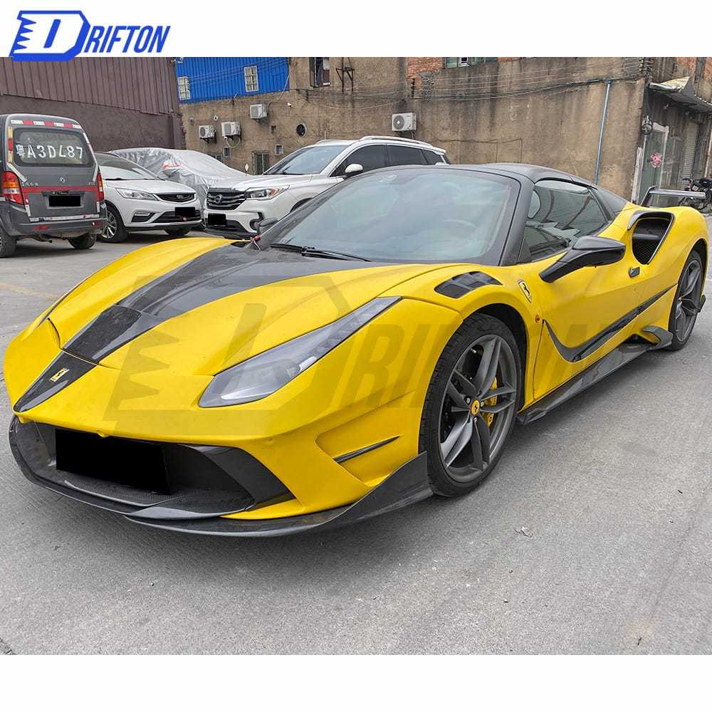 Mansory Style Half Carbon Fiber Body Kit For Ferrari 488 2015-2018