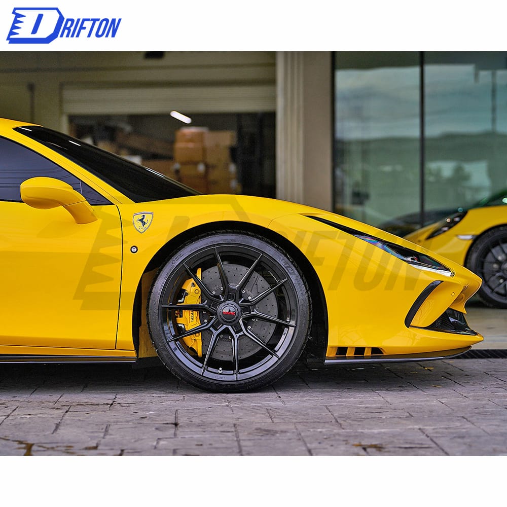 Novitec Style Dry Carbon Fiber Front Bumper Splitter For Ferrari F8 2020-2022