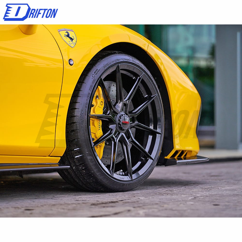 Novitec Style Dry Carbon Fiber Front Bumper Splitter For Ferrari F8 2020-2022