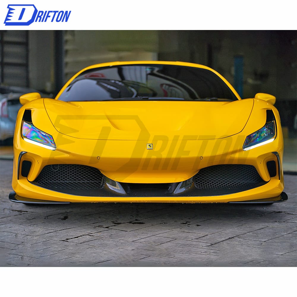 Novitec Style Dry Carbon Fiber Front Bumper Splitter For Ferrari F8 2020-2022