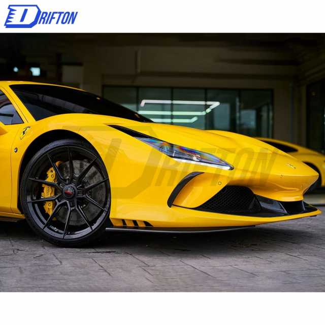 Novitec Style Dry Carbon Fiber Front Bumper Splitter For Ferrari F8 2020-2022