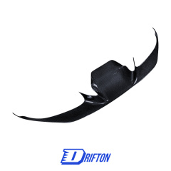 Novitec Style Dry Carbon Fiber Front Lip Bumper Trim Cover For Ferrari F8 Tributo Spider 2019-2022