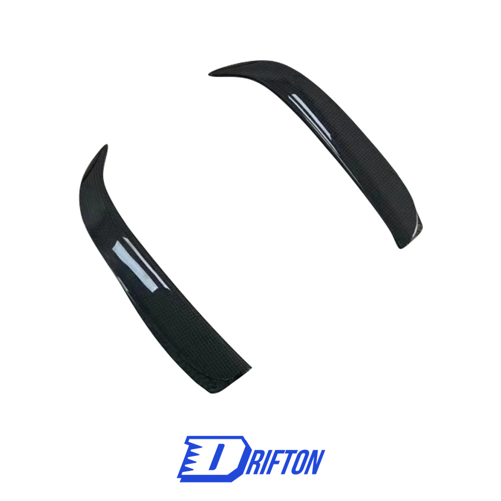 Novitec Style Dry Carbon Fiber Front Bumper Canards For Ferrari F8 2020-2022