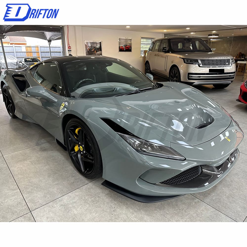 OEM Style Dry Carbon Fiber Front Splitter For Ferrari F8 2020-2022