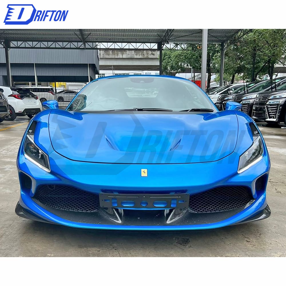 OEM Style Dry Carbon Fiber Front Splitter For Ferrari F8 2020-2022