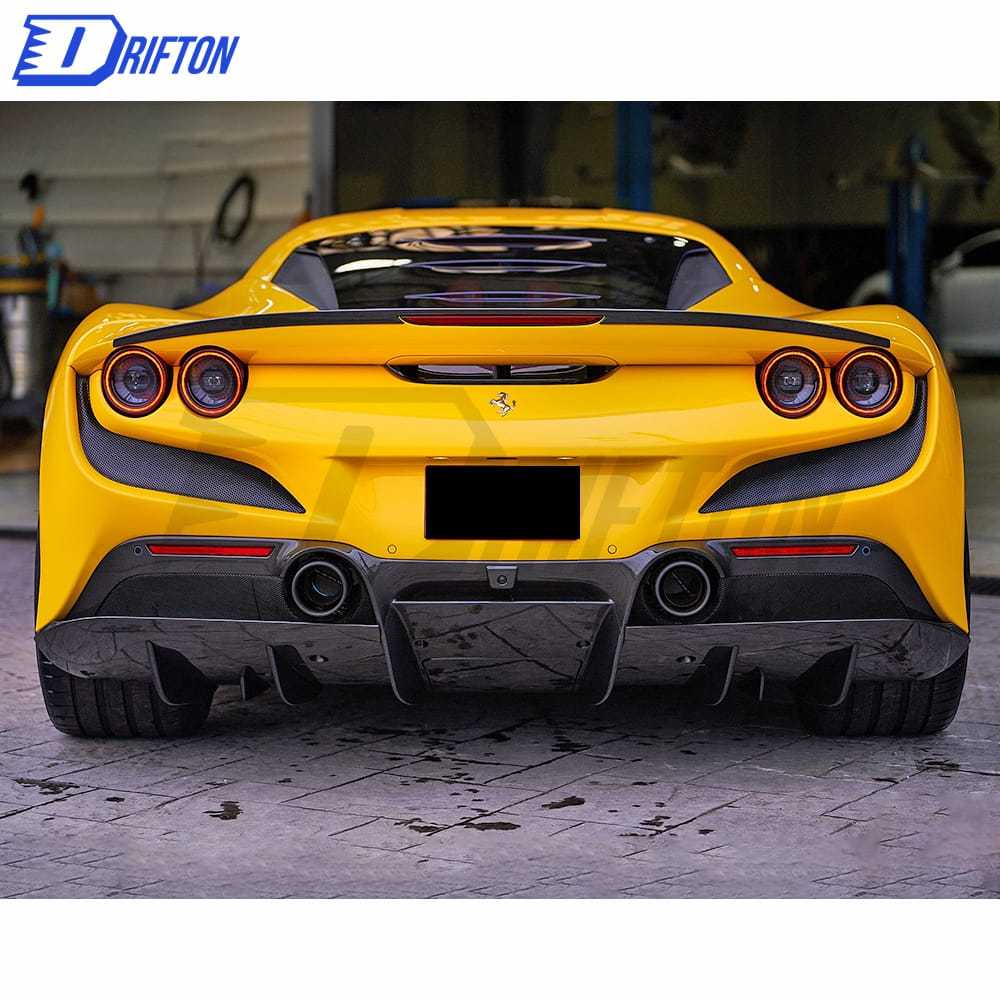 Novitec Style Dry Carbon Fiber Rear Diffuser For Ferrari F8 2020-2022