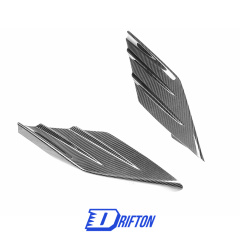 PT Style Dry Carbon Fiber Rear Air Inlet Trim For Ferrari F8 Tributo Spider 2019-2022