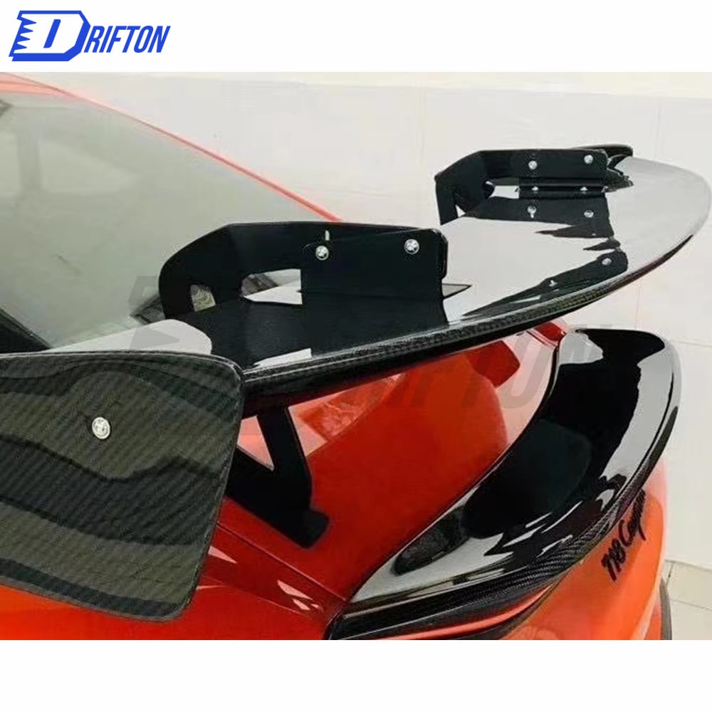 GT4 Style Dry Carbon Fiber Rear Diffuser For Porsche 718 Cayman Boxster 2016-2019