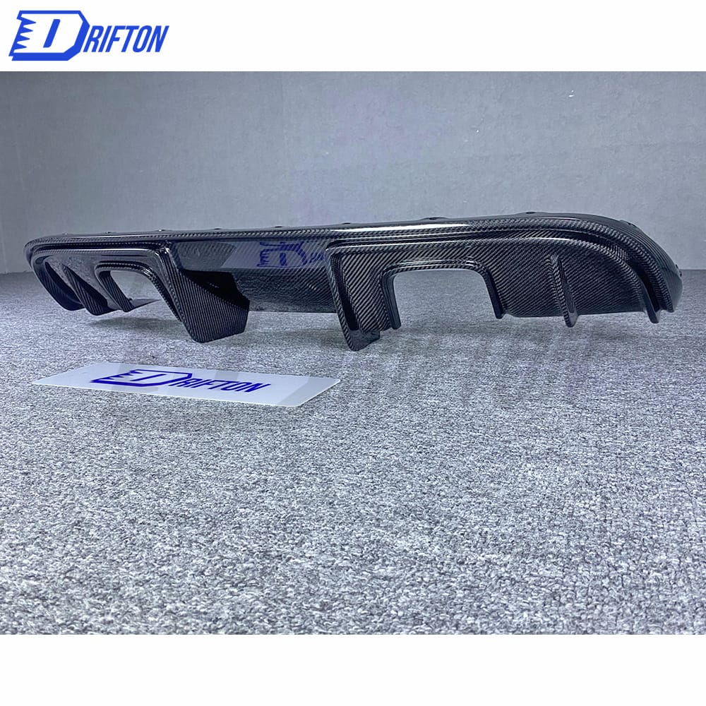 GT4 Style Dry Carbon Fiber Rear Diffuser For Porsche 718 Cayman Boxster 2016-2019