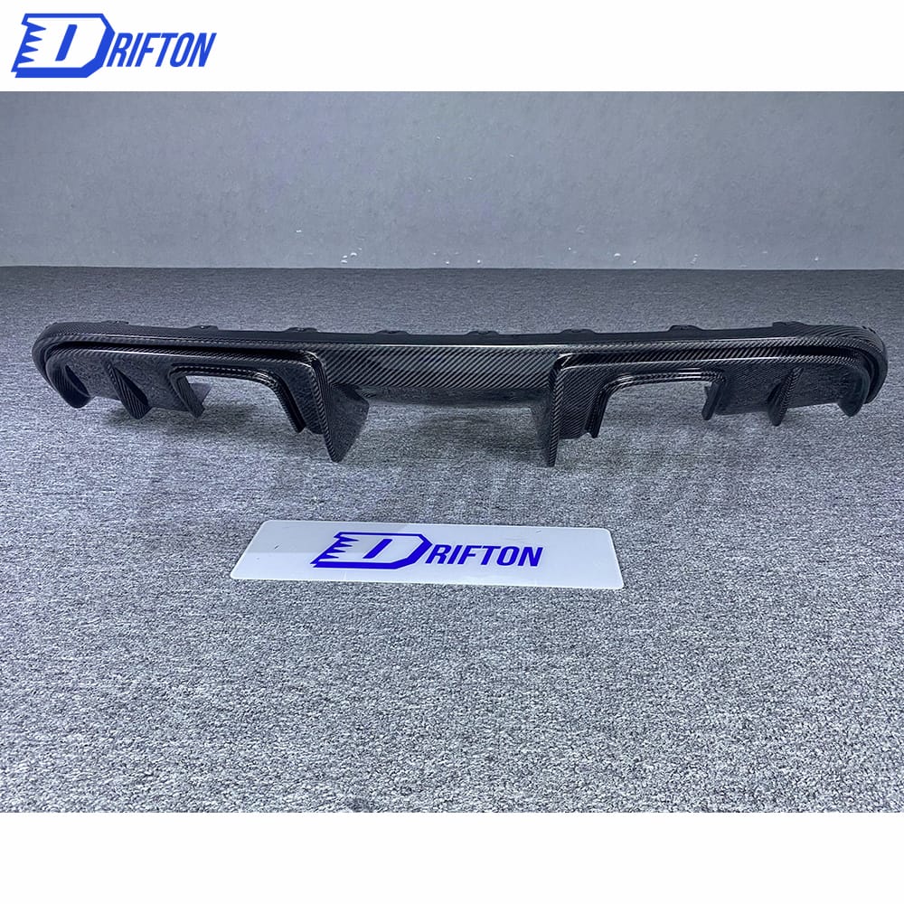 GT4 Style Dry Carbon Fiber Rear Diffuser For Porsche 718 Cayman Boxster 2016-2019