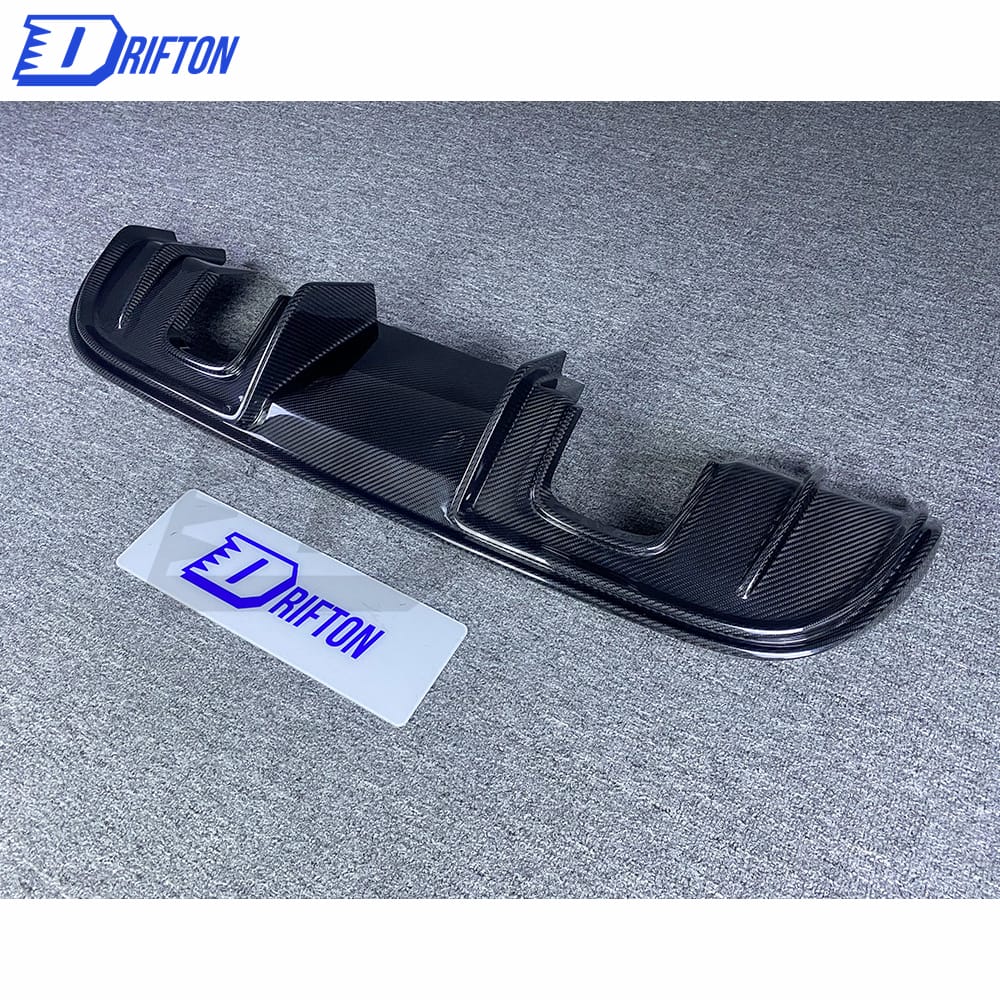 GT4 Style Dry Carbon Fiber Rear Diffuser For Porsche 718 Cayman Boxster 2016-2019