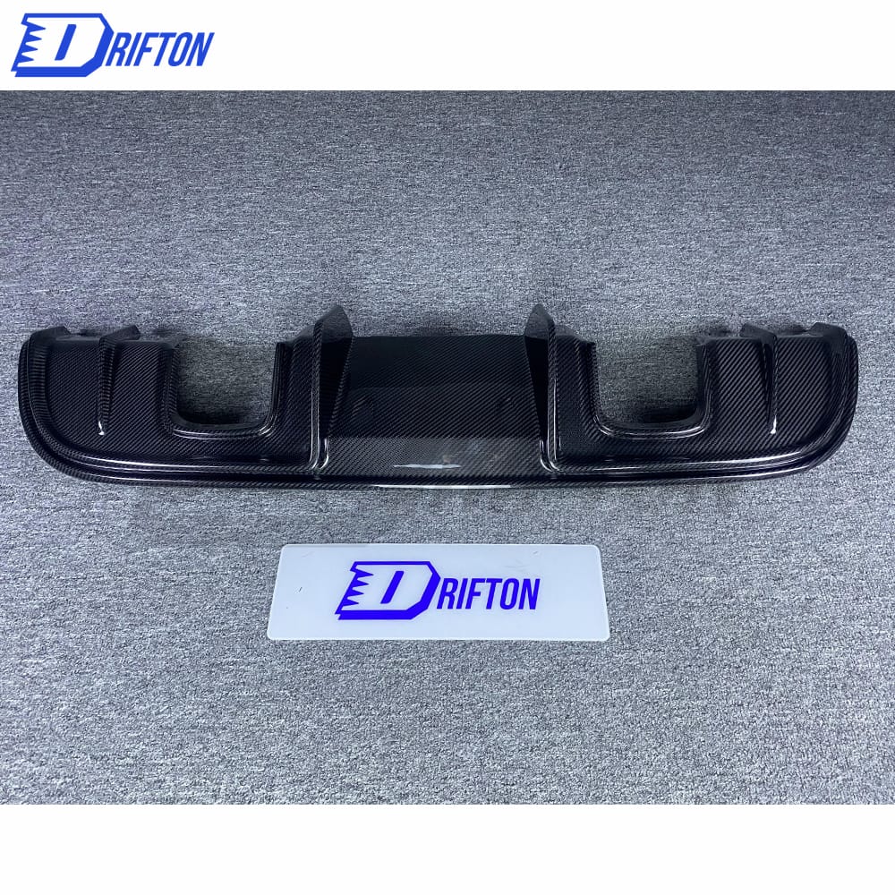 GT4 Style Dry Carbon Fiber Rear Diffuser For Porsche 718 Cayman Boxster 2016-2019