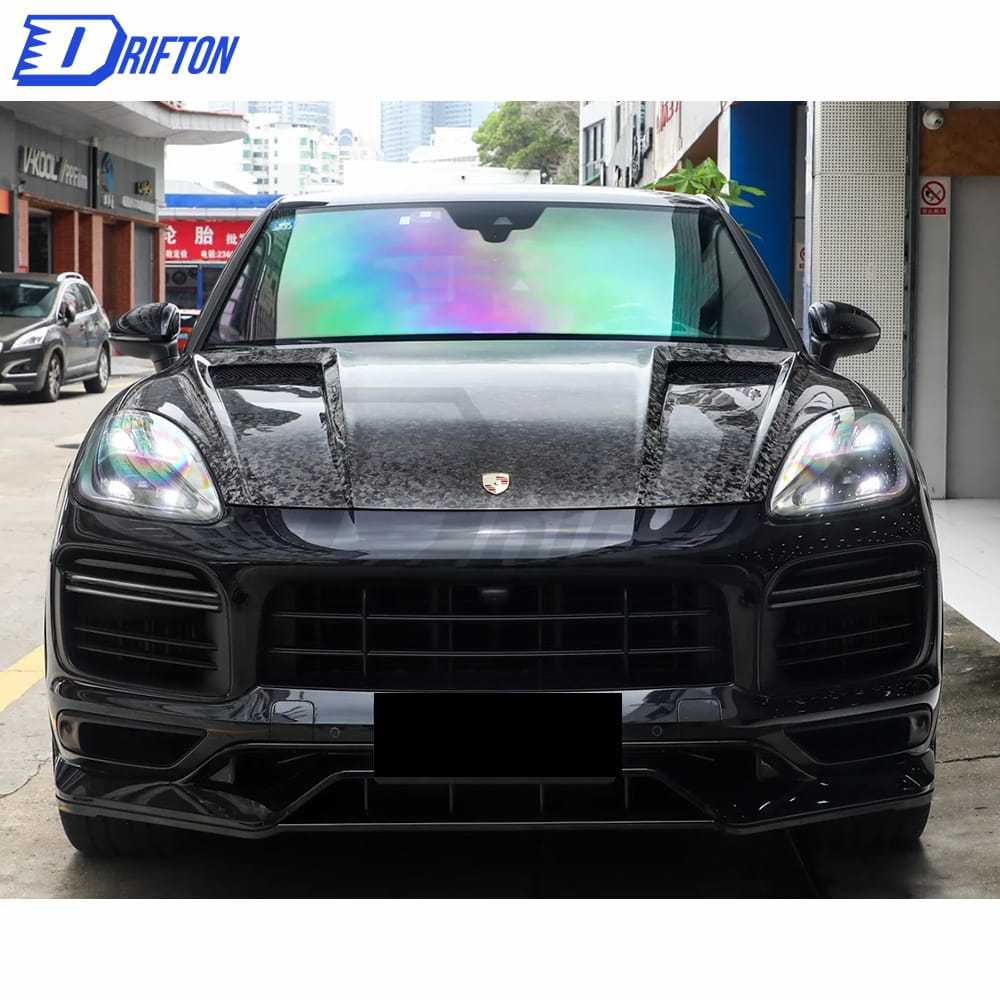 Techart Style Carbon Fiber Hood For Porsche Caynne 9Y0 2018-2019