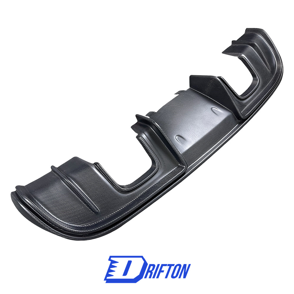 GT4 Style Matt Finished Carbon Fiber Rear Diffuser For 718 Cayman ...