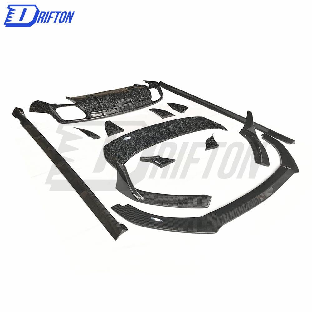 OKING Style Dry Carbon Fiber Front Lip For Porsche Panamera 971 2017-2018