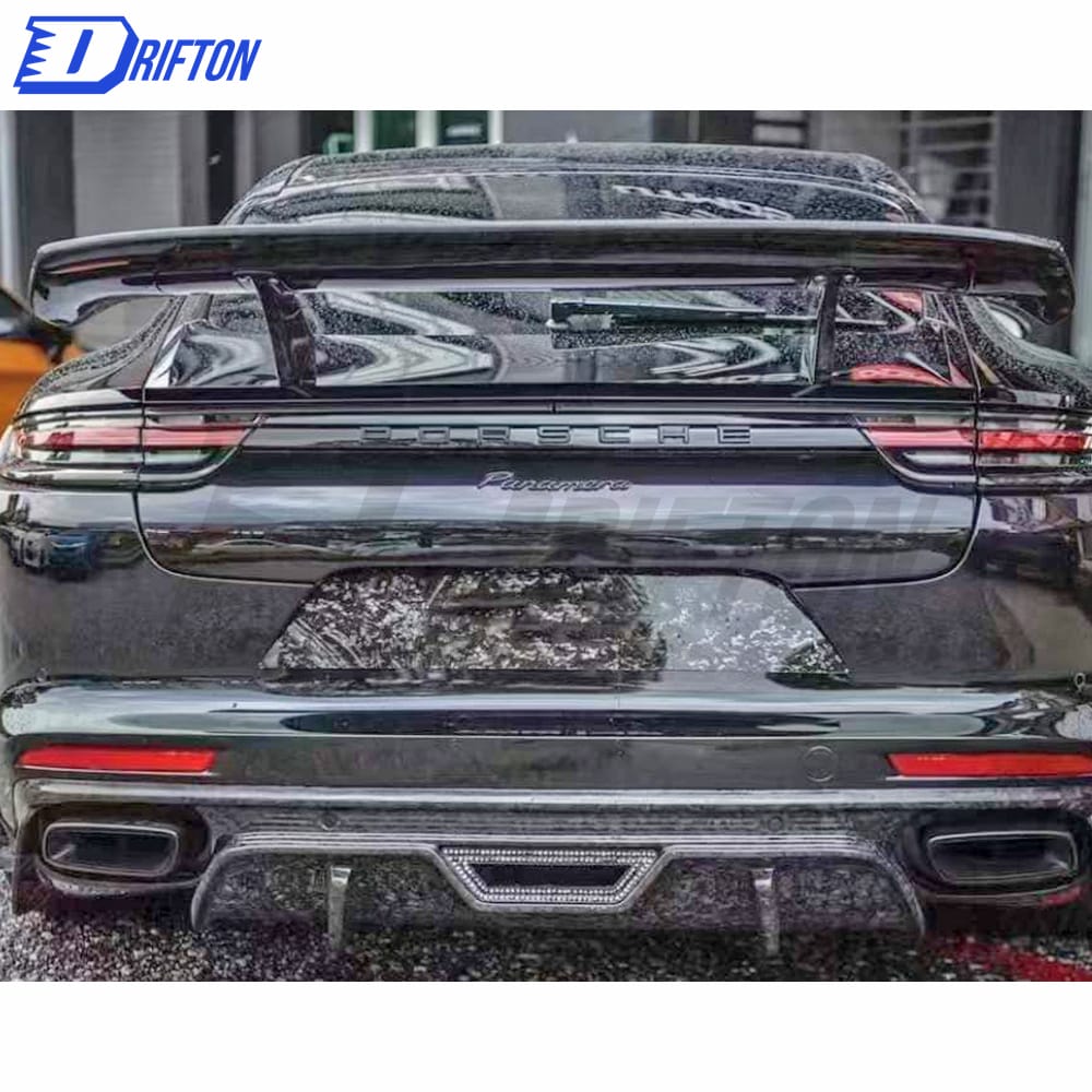 OKING Style Dry Carbon Fiber Front Lip For Porsche Panamera 971 2017-2018