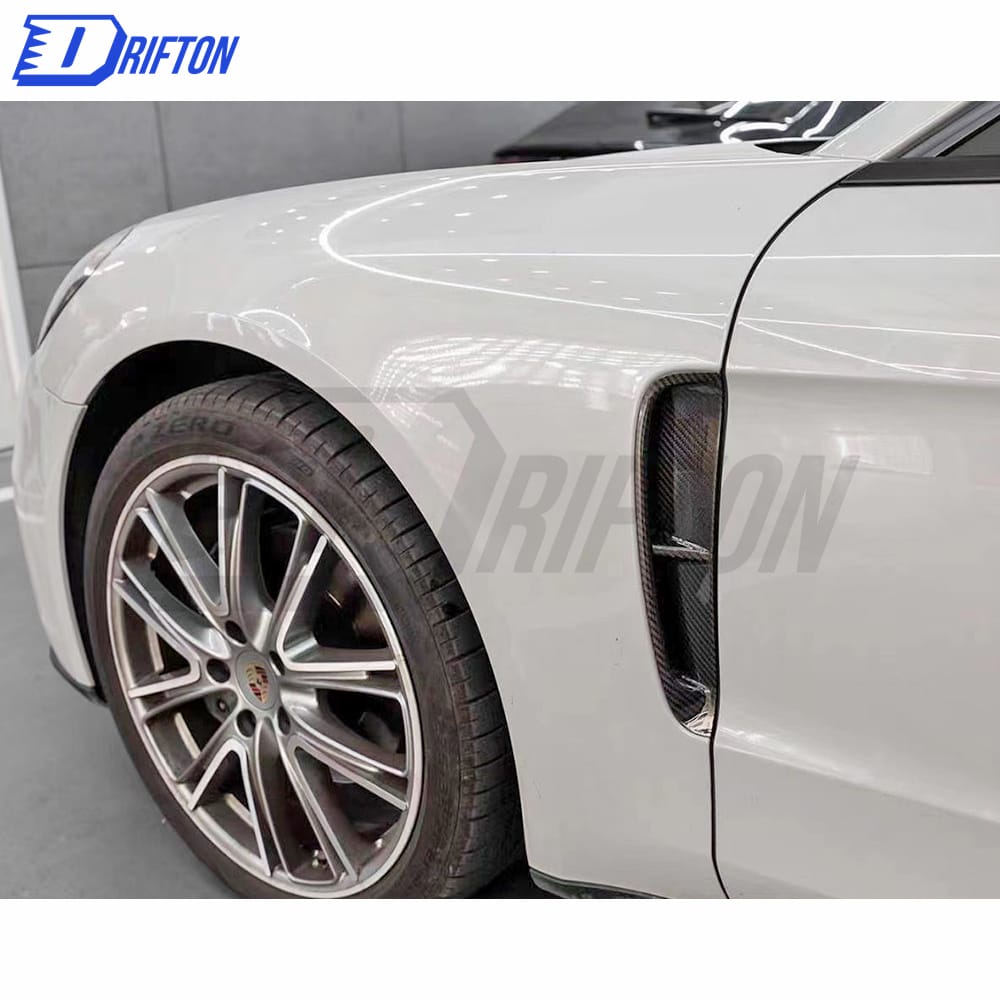OKING Style Dry Carbon Fiber Side Vent For Porsche Panamera 971 2017-2018
