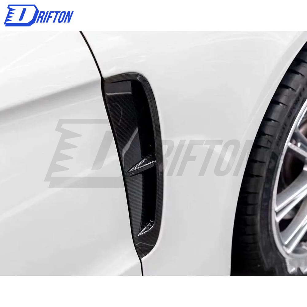 OKING Style Dry Carbon Fiber Side Vent For Porsche Panamera 971 2017-2018
