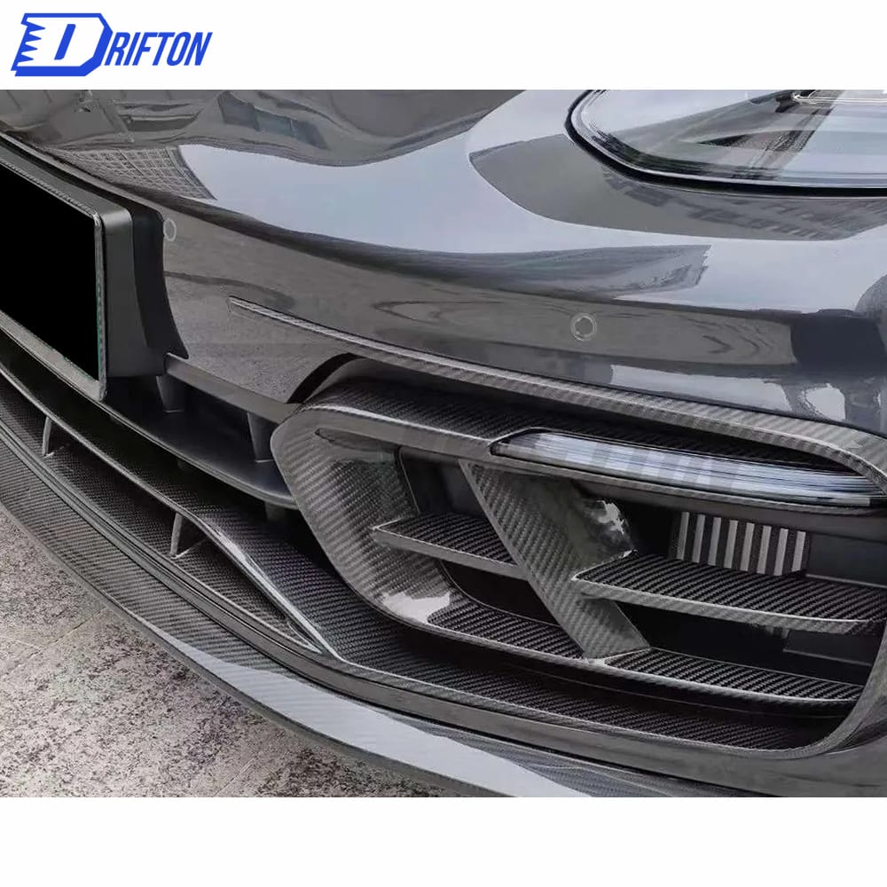 Paktechz Style Dry Carbon Fiber Front Lip Up For Porsche Panamera 971 2017-2018