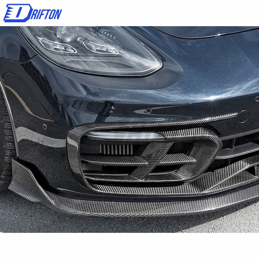 Paktechz Style Dry Carbon Fiber Front Lip Up For Porsche Panamera 971 2017-2018
