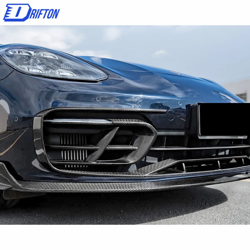 Paktechz Style Dry Carbon Fiber Front Lip Up For Porsche Panamera 971 2017-2018