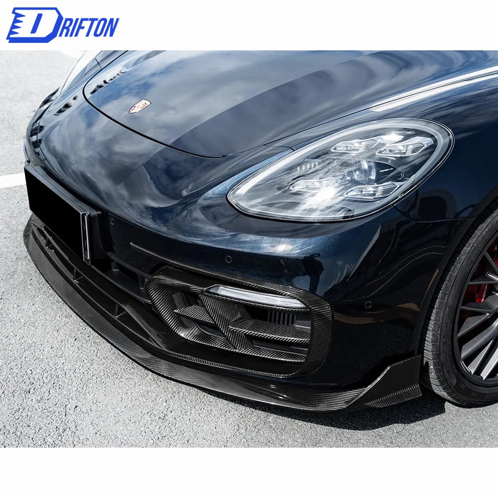 Paktechz Style Dry Carbon Fiber Front Lip Up For Porsche Panamera 971 2017-2018