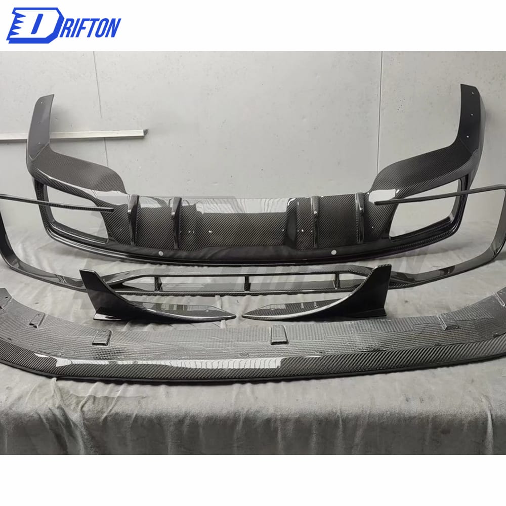 Paktechz Style Dry Carbon Fiber Front Lip Up For Porsche Panamera 971 2017-2018