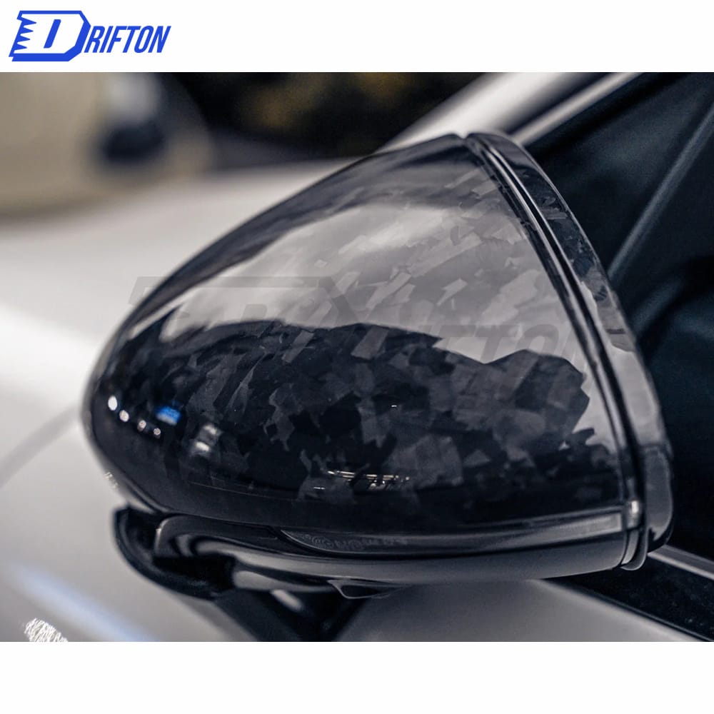 Paktechz Style Forged Dry Carbon Fiber Mirror Cover For Porsche Panamera 971 2017-2018
