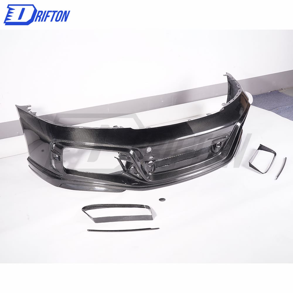 TechArt GTstreet Style Dry Carbon Fiber Front Bumper For Porsche 911 992 Turbo S Carrera 2019-2023 
