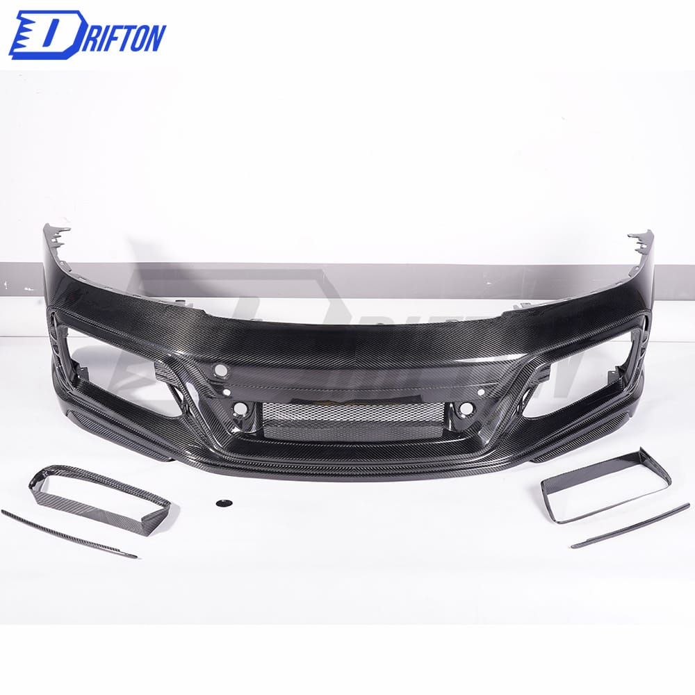 TechArt GTstreet Style Dry Carbon Fiber Front Bumper For Porsche 911 992 Turbo S Carrera 2019-2023 
