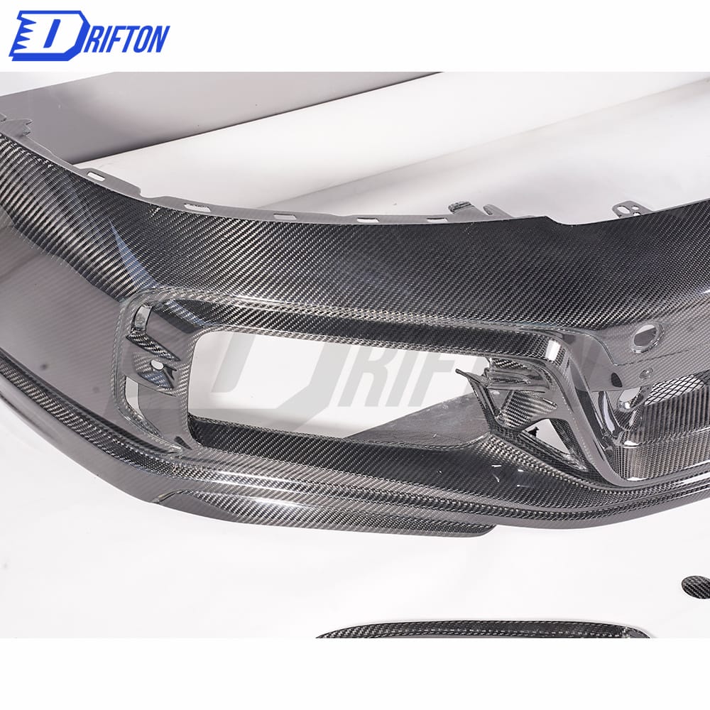 TechArt GTstreet Style Dry Carbon Fiber Front Bumper For Porsche 911 992 Turbo S Carrera 2019-2023 
