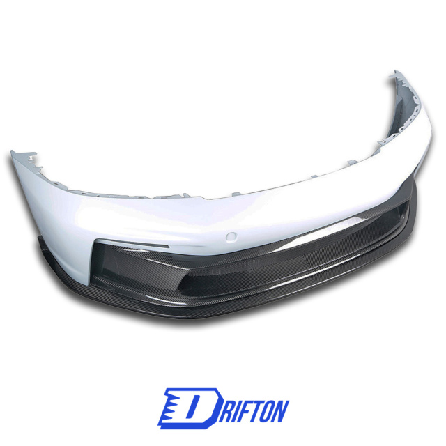 GT3 Style Dry Carbon Fiber With Portion Primer Front Bumper For Porsche 911 992 Carrera S 2019-2023