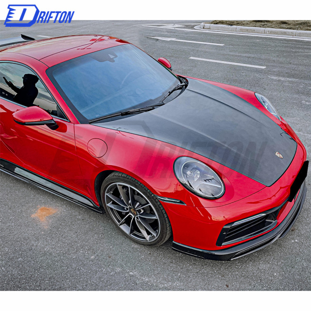 OEM Style Dry Carbon Fiber Hood For Porsche 911 992 Carrera S 2019-2023