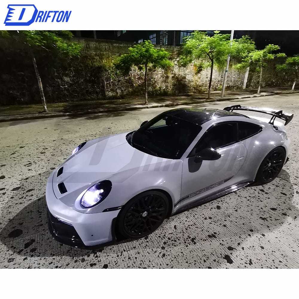 GT3 Style Dry Carbon Fiber With Full Primer Hood For Porsche 911 992 Carrera S 2019-2023