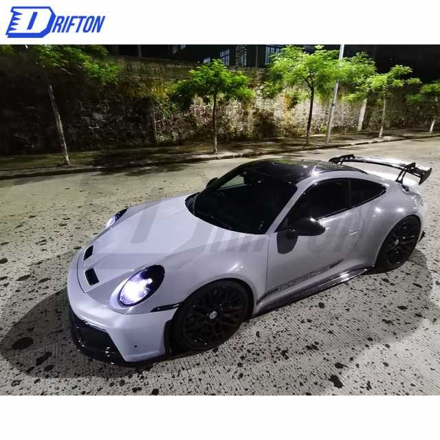 GT3 Style Dry Carbon Fiber With Full Primer Hood For Porsche 911 992 Carrera S 2019-2023