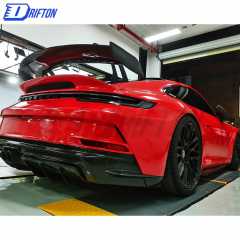 GT3 Style Dry Carbon Fiber Side Skirt For Porsche 911 992 Carrera S 2019-2023