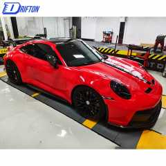 GT3 Style Dry Carbon Fiber With Full Primer Hood For Porsche 911 992 Carrera S 2019-2023