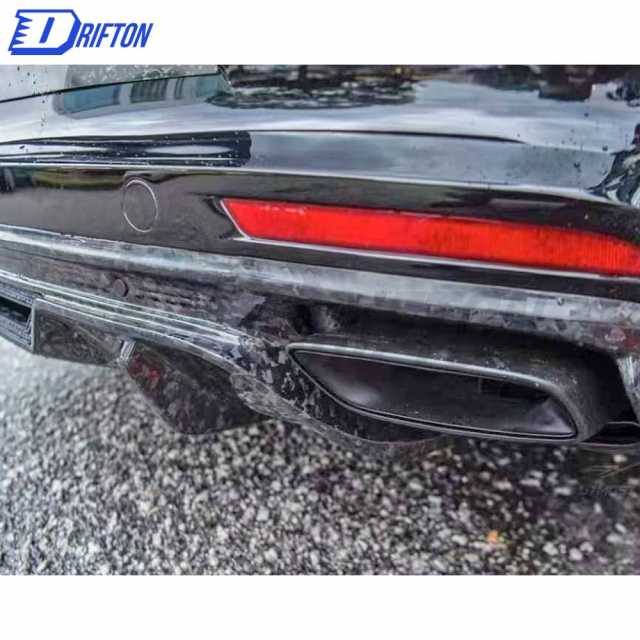 OKING Style Dry Carbon Fiber Rear Diffuser For Porsche Panamera 971 2017-2018