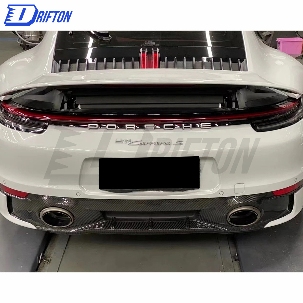 OEM Style Dry Carbon Fiber Diffuser For Porsche 911 992 Carrera S 2019-2023