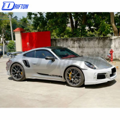 TechArt Style Primed Dry Carbon Fiber Front Bumper For Porsche 911 992 Turbo S Carrera 2019-2023