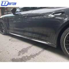 OKING Style Dry Carbon Fiber Side Skirt For Porsche Panamera 971 2017-2018