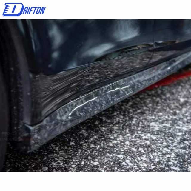OKING Style Dry Carbon Fiber Side Skirt For Porsche Panamera 971 2017-2018